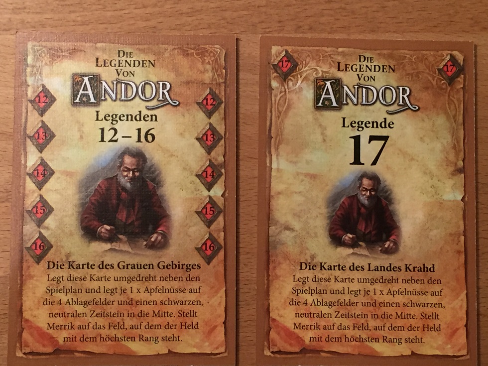 Die Legenden von Andor - Dunkle Helden: unboxing