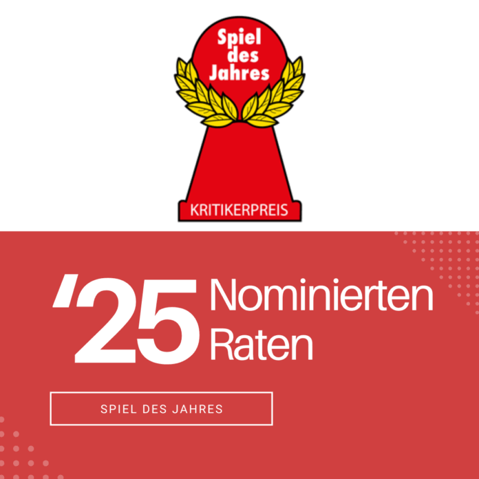 Brettspielbox Nominierten Raten - Spiel des Jahres 2025