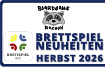 Brettspiel Neuheiten – Herbst 2026: Boardgame Racoon
