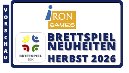 Irongames - Herbst 2026 Brettspielbox Brettspiel Neuheiten